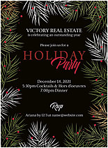Holiday Pine Invitation D1796U-4B